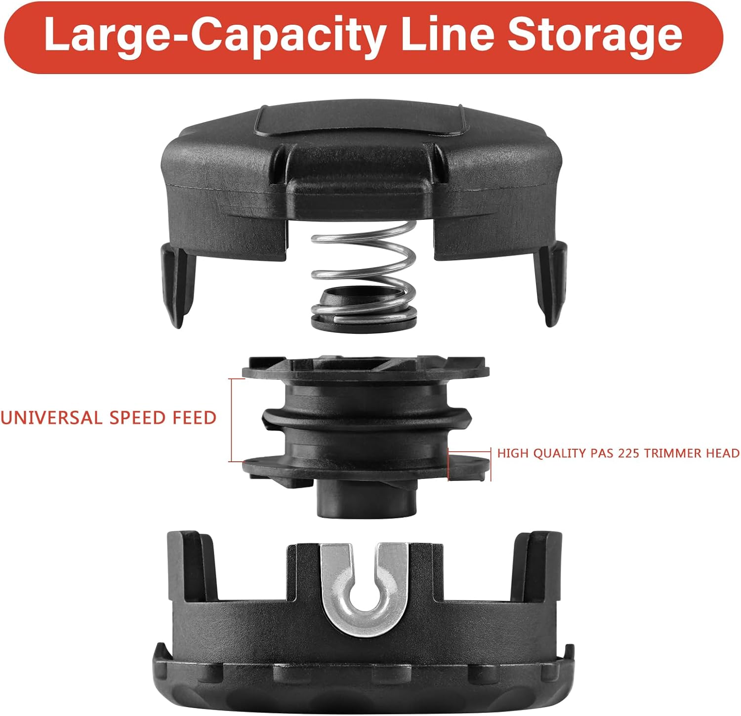 VIABRICO Trimmer Head - Compatible Echo Speed Feed 400 Bump - 5 Pack Replacement for SRM-225, SRM-210, SRM-230