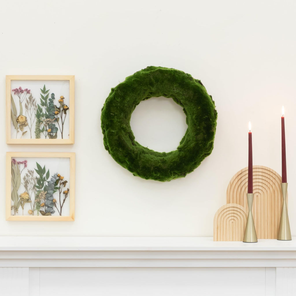 Nearly Natural 18in. Moss Artificial Wreath