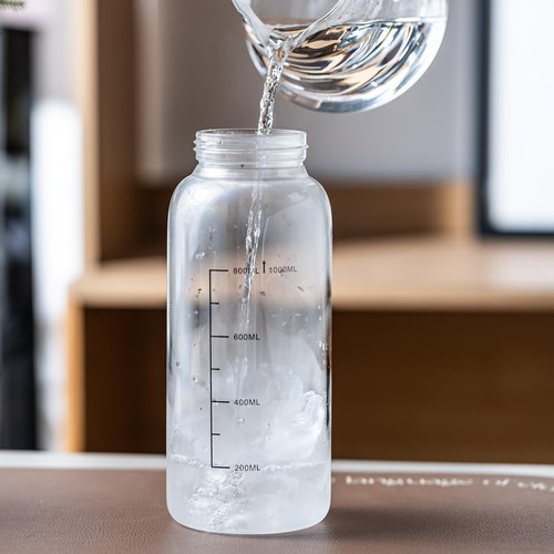 Snminetal 34oz Glass Water Bottle with Capacity Mark & Sleeve, BPA-Free Tea Bottle with Infuser for Hot & Cold Drinks, Tea, Coffee and Water for Gym, Home & Office