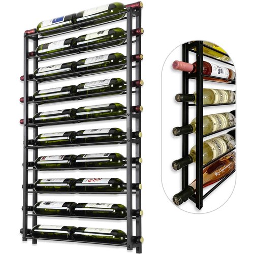 YANGSHUO Wine Rack Wall Mounted: 20 Bottles Display Hanging - Large Capacity Wine Storage for Wine Lovers, Bar Operators as Wine Cellar/Bar/Restaurant/Hotel Lobby Display