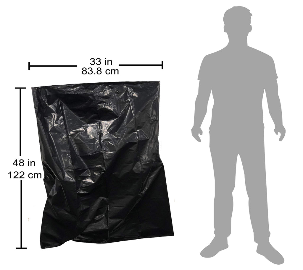 Reli. Contractor Garbage Bags 42 Gallon | 20 Trash Bags | Heavy Duty | Black Contractor