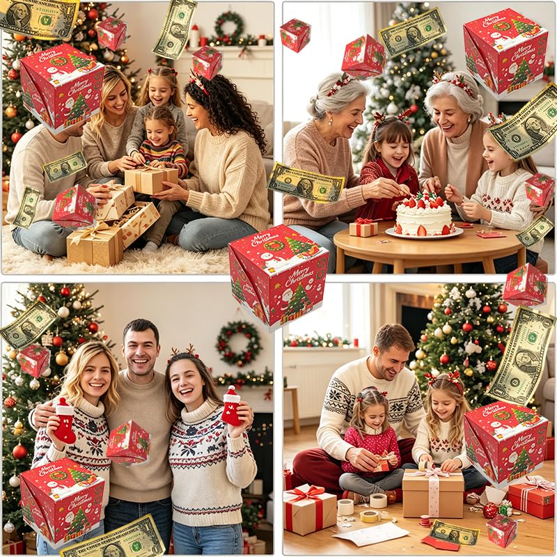 Christmas Surprise Gift Box Explosion - Surprise Bouncing Envelope Gift Box (Variation: Christmas-2)