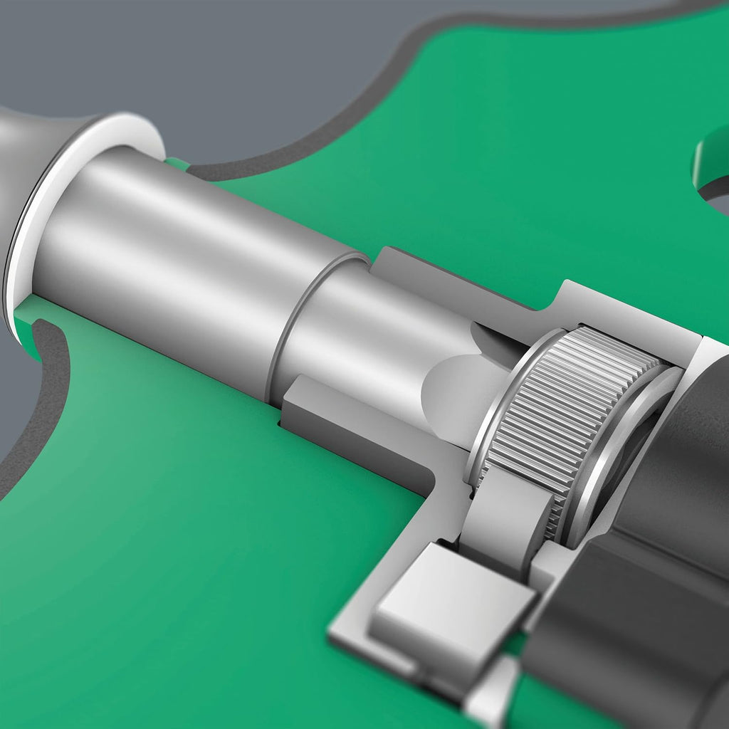 Wera 416 RA T-Handle Screwdriver - Ratchet Function & Quick-Release Chuck | 1/4" Size, 45 mm Length