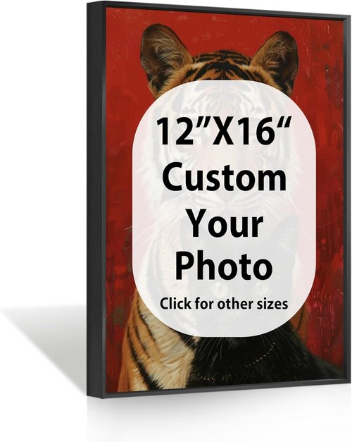 Canvas Prints | Custom Photo Wall Art - Turn Your Memories Into Framed Décor (12x16, Black Metal Frame)