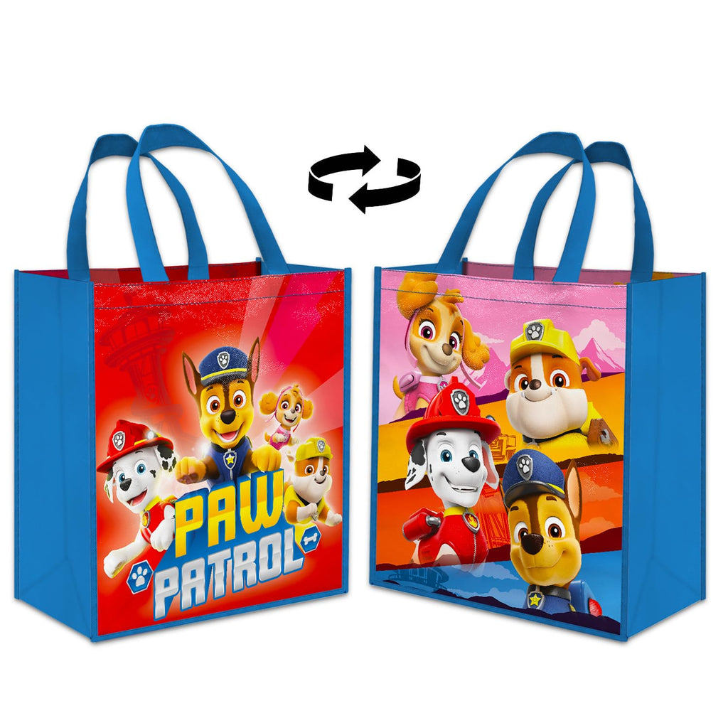 Paw Patrol Tote Bags for Kids, Adults - Bundle with 2 Paw Patrol Tote Bags Plus Stickers, More | Paw Patrol Reusable Totes for Groceries