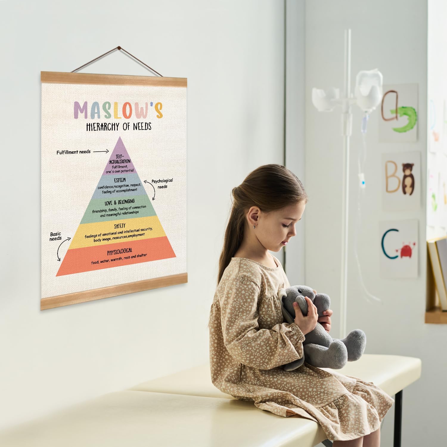 ZTGDA Mental Health Poster - Therapy Tools for Psychologist Offices | CBT Poster with Solid Frame