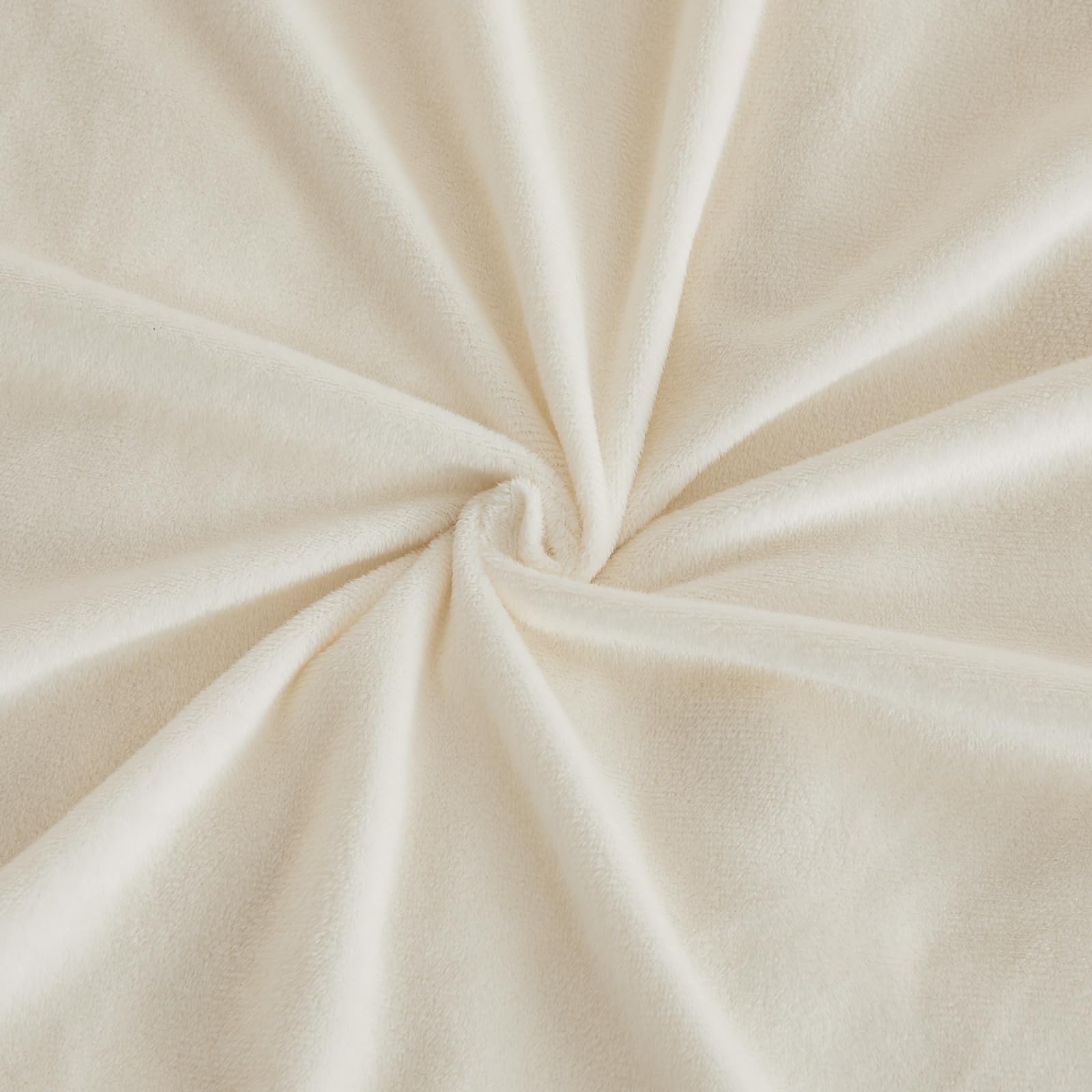EMME Faux Fur Duvet Cover King Size, 3 Pieces Ultra Soft Fluffy Comforter Cover, Cozy Warm for Winter, Luxury Elegant Shaggy Bubble Design Bedding, 1 Duvet Cover & 2 Pillow Shams (King, Cream White)