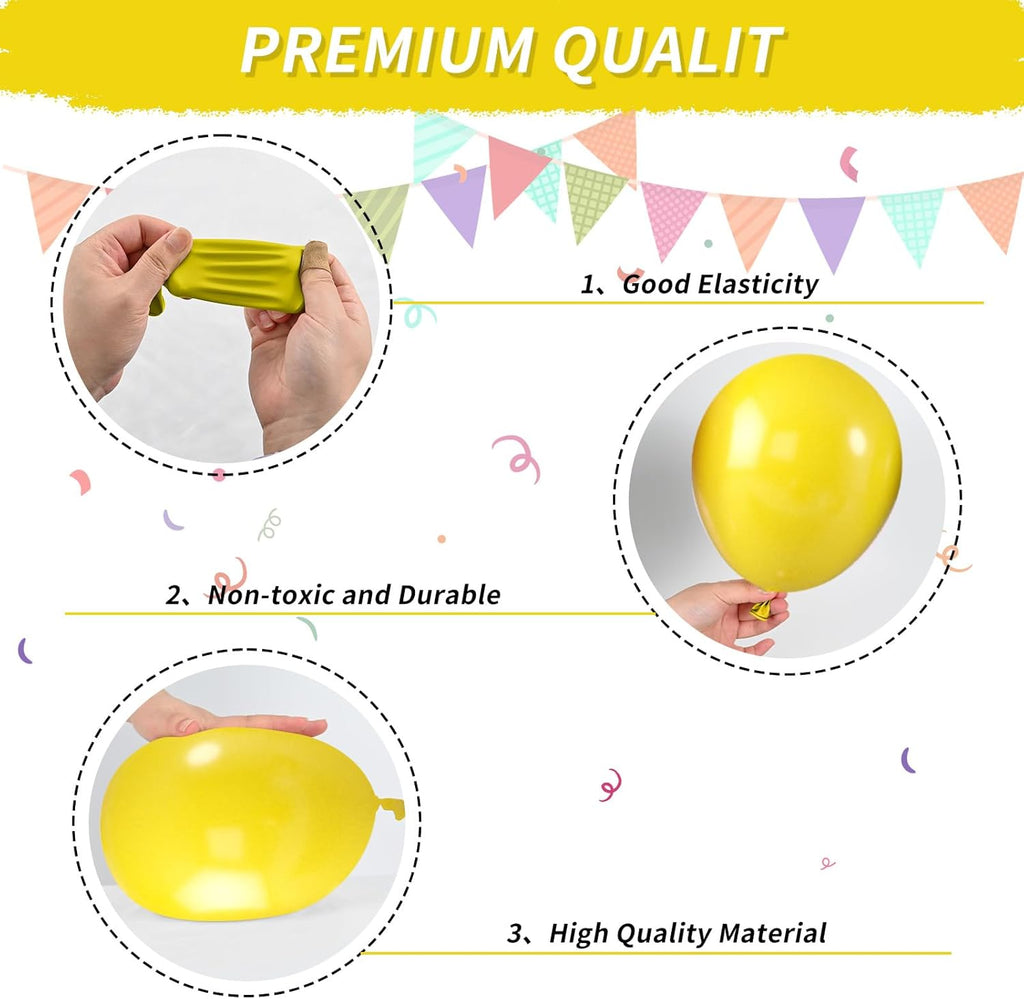Rainbow Balloons by [Brand Name] - Colorful Latex Balloons for Birthday Parties & Celebrations | 12-Pack