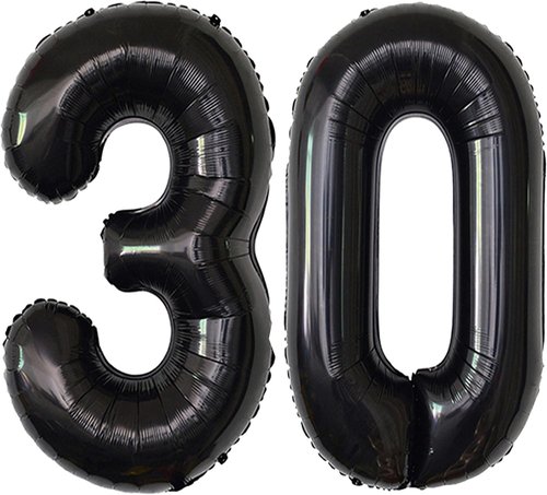 30 Number Balloons by [Brand Name] - Jumbo Foil Mylar Balloons for 30th Birthday & Anniversary Celebrations