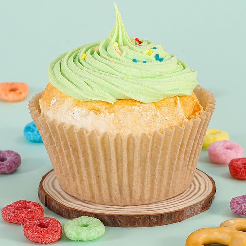 Caperci Cupcake Muffin Liners - 300 Odorless Greaseproof Baking Cups for Parties & Events | Natural