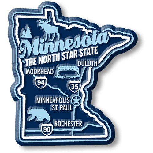U.S. Premium State Map Magnet Set by Classic Magnets, 51-Piece Set, Collectible 3D Rubber Vintage-Style Souvenirs and Gifts Made in The USA