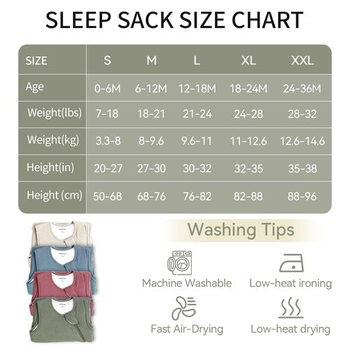 BubblePanda Bamboo Sleep Sack | Supersoft 1.0 Tog Toddler Wearable Blanket | 6-12 Months, Unisex