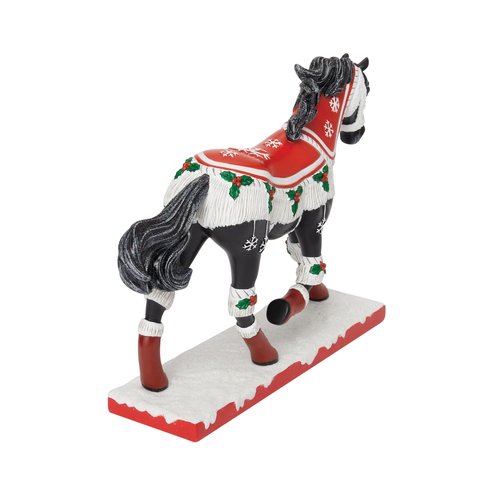 Enesco The Trail of Painted Ponies Christmas Cozy Toes Figurine, 7.3 Inch, Multicolor