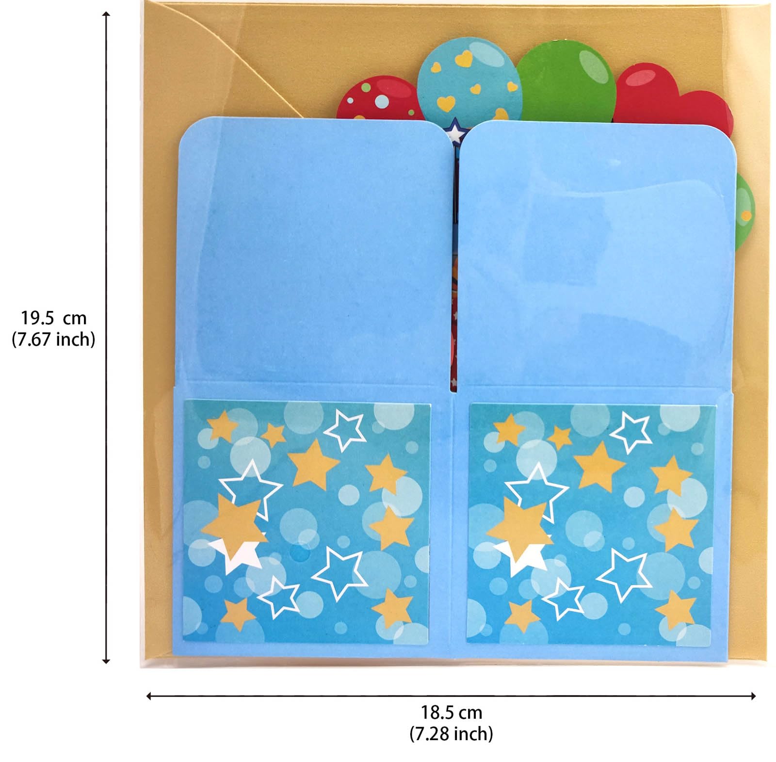 ZOOYOO Happy 1st Birthday Card,3D Pop Up First Birthday Greeting Card for Baby Boy,Son,Grandson,Nephew with 1 Envelop,1 Message Card(Blue)