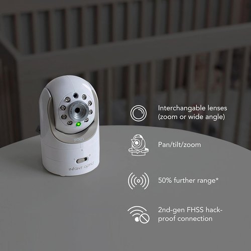 Infant Optics DXR-8 PRO Video Baby Monitor - 720P HD Display, Active Noise Reduction, Interchangeable Lenses
