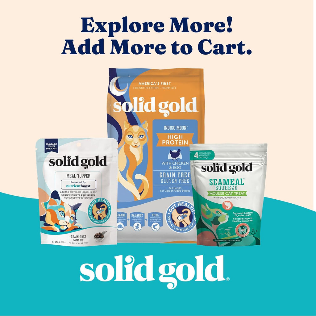 Solid Gold Wet Cat Food Pate - Grain-Free Canned Cat Food with Real Chicken & Omega Fatty Acids | 24ct/3oz