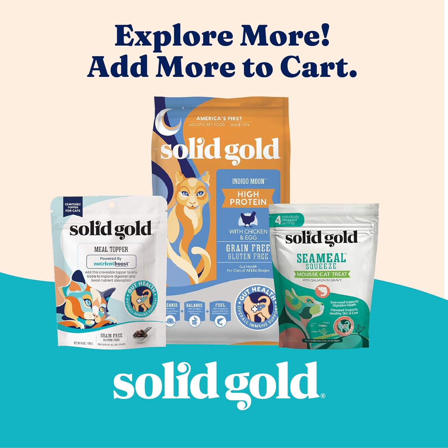 Solid Gold Wet Cat Food Pate - Grain-Free Canned Cat Food with Real Chicken & Omega Fatty Acids | 24ct/3oz