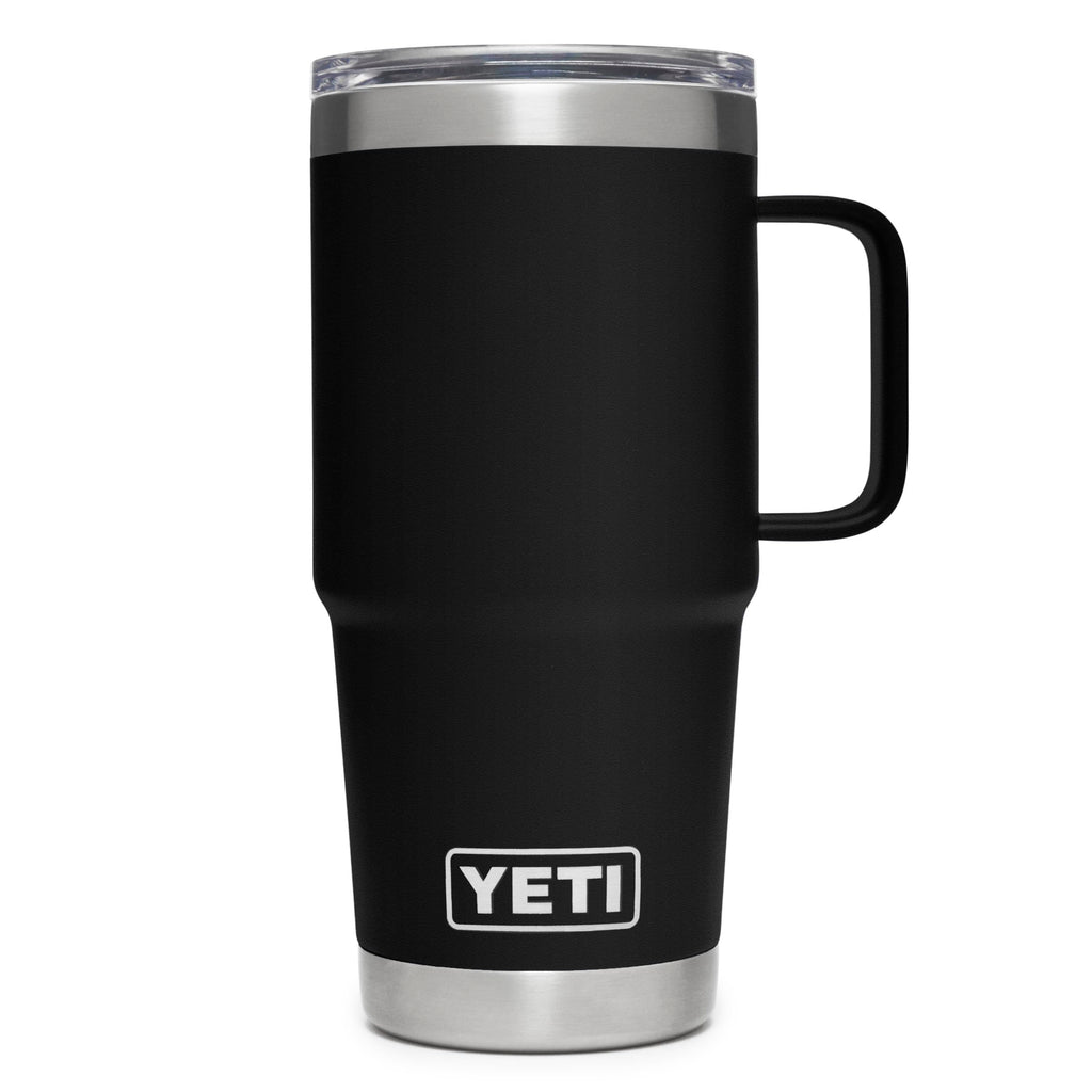 YETI Rambler 20 oz Travel Mug, Stainless Steel, Vacuum Insulated with Stronghold Lid, Black