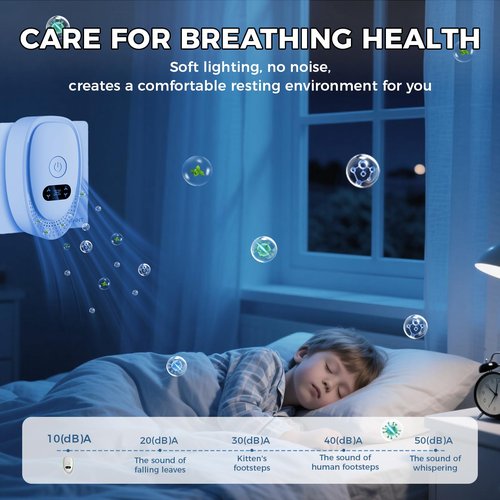 Air Ionizers for Home, Negative Ion Air Purifier - Ultra Quiet Plug In Air Freshener for Bedroom Office Kitchen Basement - Portable Mini Air Cleaner (Oval, 4 PCS)