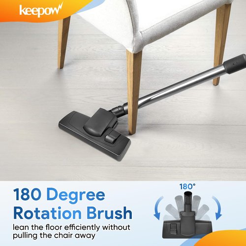 KEEPOW 285-3 Vacuum Attachments Brush Head Compatible with Miele Compact Canister C1 Combination, Classic Smooth Floor Brush