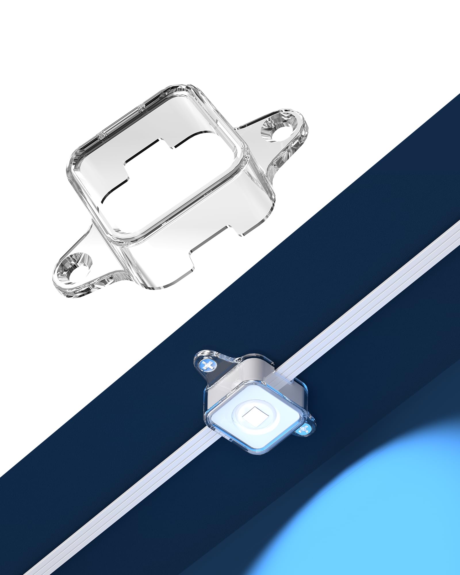 Light Clips for Govee Outdoor Lights (Model H705 ABCDEF) It is an Ideal Solution to Replace 3M Adhesive Tape. Easy to Install, it Comes with 40 Brackets and 80 Screws