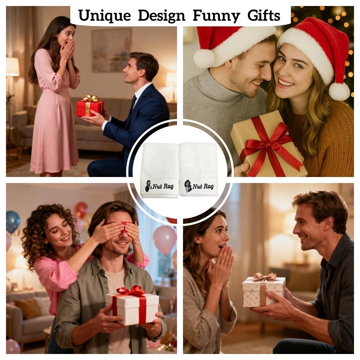 Carastora Funny Towels are the for Couples, Friends, or Special Occasions. They Make Unique Gifts for Anniversaries and Valentine's Day. Durable Everyday Bathroom Essentials, 2-Pack