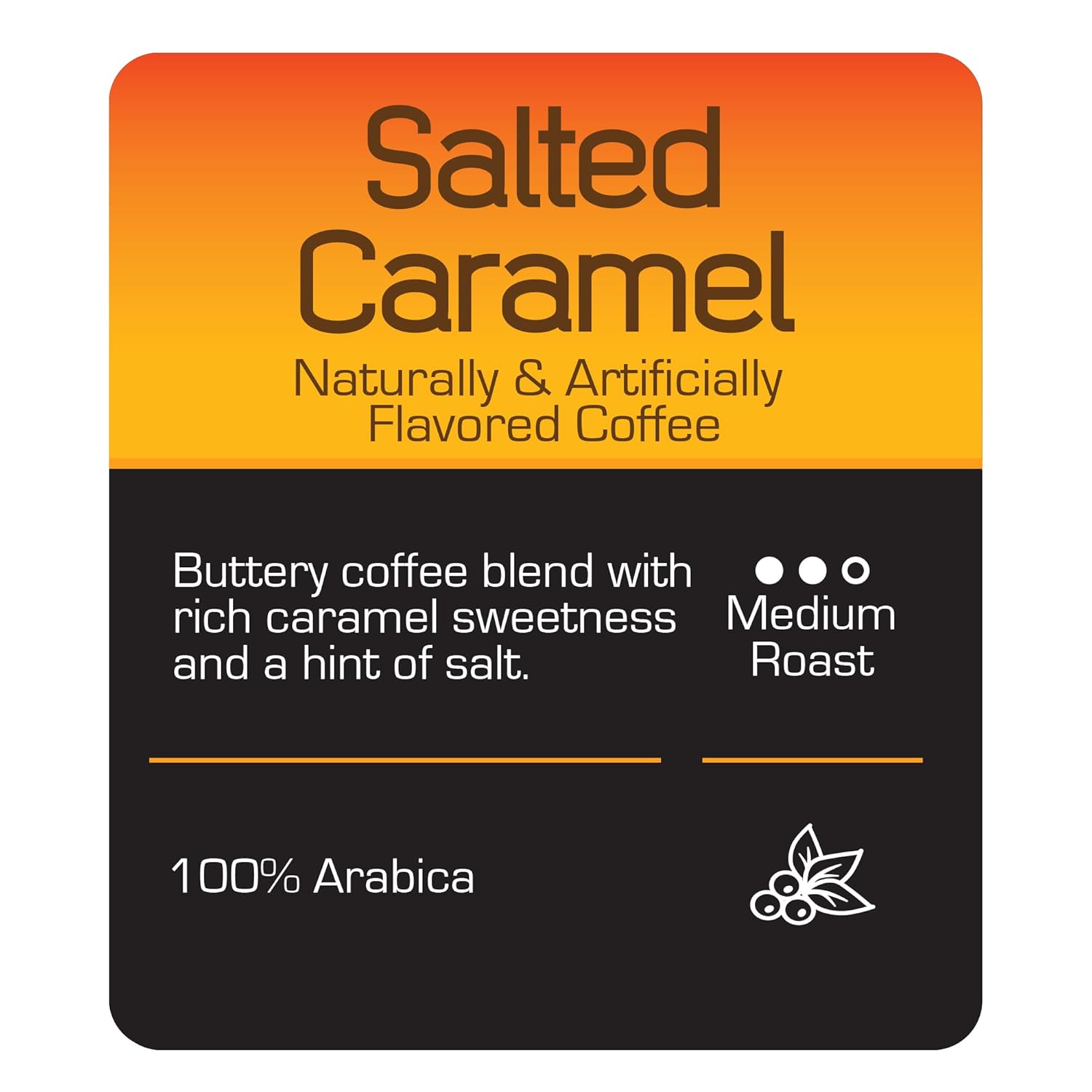 Roast Ridge Single Serve Coffee Pods - Salted Caramel Flavor, Medium Roast, 100 Count for Keurig K-Cup Brewers