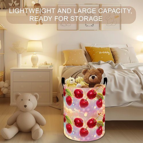 Capybara Laundry Basket Hamper 19.7"x15.8", Animal Foldable Waterproof Oxford Clothes Storage Bucket for Room Bathroom Bedroom Nursery Decor, Toy Organizer Bins Gifts for Kids Boys Girls