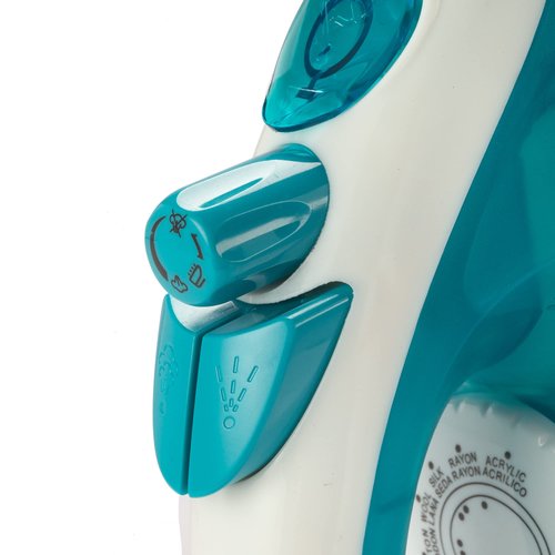 Dominion Advanced Steam Iron for Clothes with Non-Stick Soleplate, Lightweight 1200W Iron with Vertical Steam and Adjustable Thermostat Control, Self Clean, Pivoting Cord, and Steam/Dry/Spray Functions, Teal