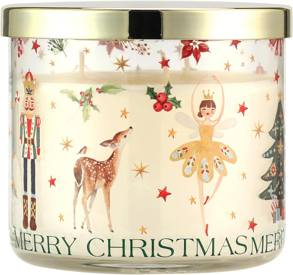 Regine Switzerland Pine Scented Christmas Candle - 14oz Nutcracker Ballet Design Gift