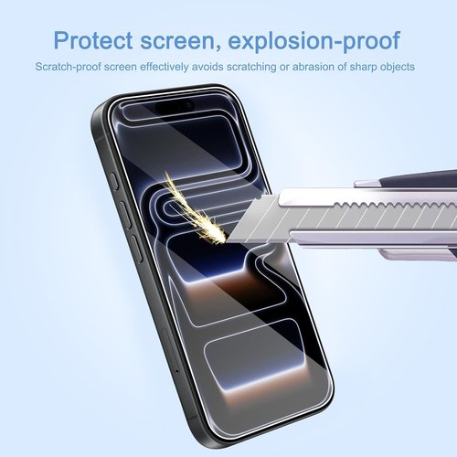 Ailun 3-Pack Tempered Glass Screen Protector for iPhone 17 Pro Max - Installation Frame, Sensor Protection, Case Friendly