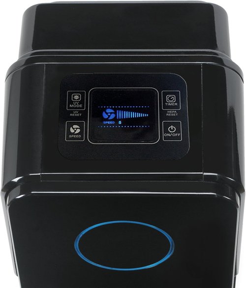 GermGuardian Air Purifier - HEPA Filter for Wildfire Smoke & Pet Dander | Large Rooms Up to 870 Sq. Ft., Black