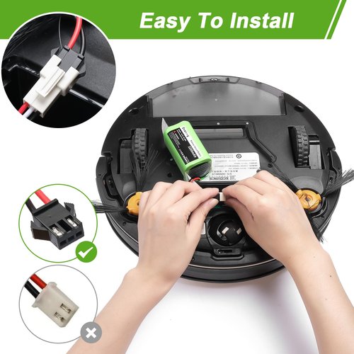 Cuzieey Replacement Battery for Eufy Robovac Vacuum - Batteries for Eufy Robot Vacuum 11 11S Max 30C 15C 25C 30C 35C - Battery Pack for Ecovacs Deebot N79 N79S N95 DN622 661 Tesvor x500 14.4V 3200mAh