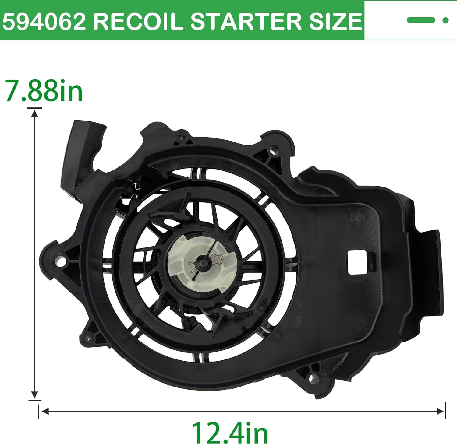 ZMCYNG Recoil Starter Pull Start Assembly - Fits 093J02, 103M02, 103M05 Lawn Mowers | Black