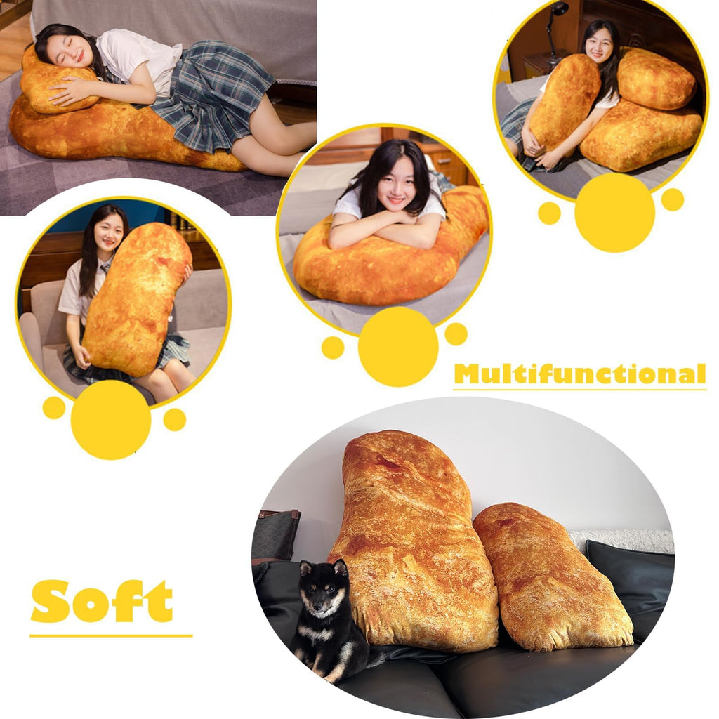 Whlo4U Simulation Chicken Plush Pillow, Chicken Stuffed Food Plush Pillow, Home Sofa Decoration, Birthday Christmas Funny Gift for Kids Adults (23inch)