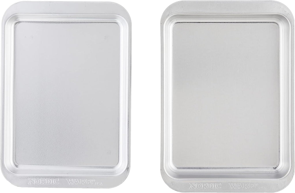 Nordic Ware Naturals 3-Piece Compact Pan Set - Toaster Oven & Air Fryer Safe | Perfect for 1-2 Portions
