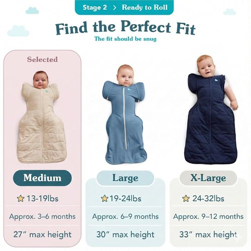 Love To Dream Swaddle UP Transition Bag - Warm Pink Silly Goose | Extra Large, 24-32 lbs, Zip-Off Wings for Safe Baby Transition