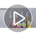 WUIVIUT White Sticky Hooks - Heavy Duty Stainless Steel Adhesive Hooks (4 Pack)