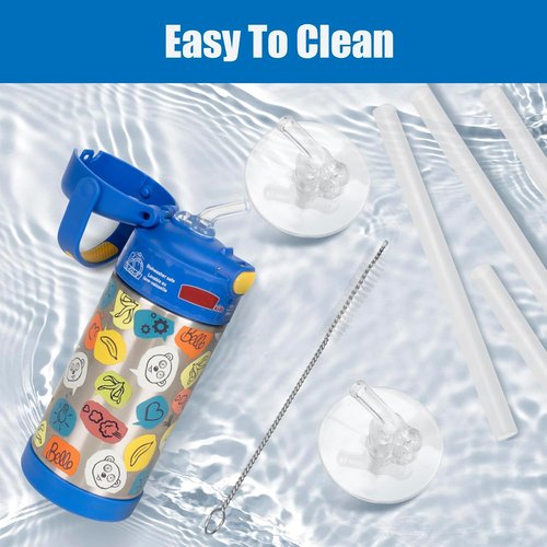 Greant 7 PCS Replacement Straws for Thermos 12oz Bottles - Compatible with F401 & F410 Models