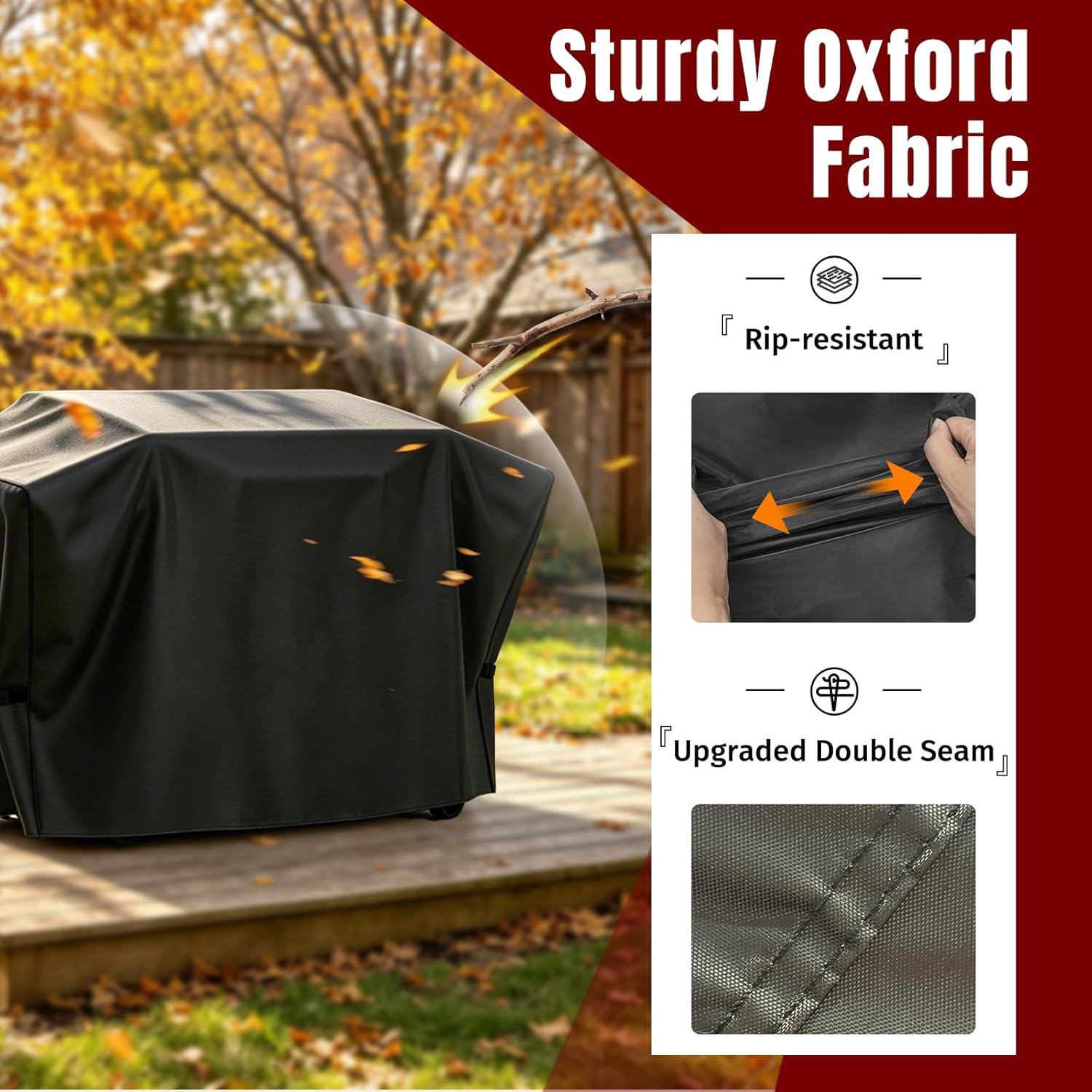 SHINESTAR Griddle Cover - Heavy Duty Waterproof & UV-Resistant for 36 Inch Blackstone Grill