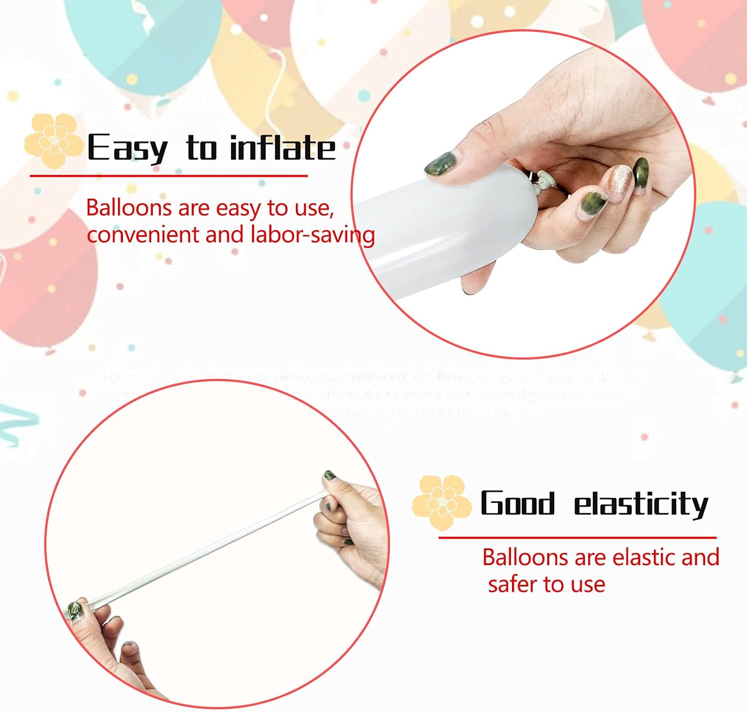 Skiennix 260 White Long Balloons - Thick Latex Twisting Balloons for Animal Modeling | 100 Pcs