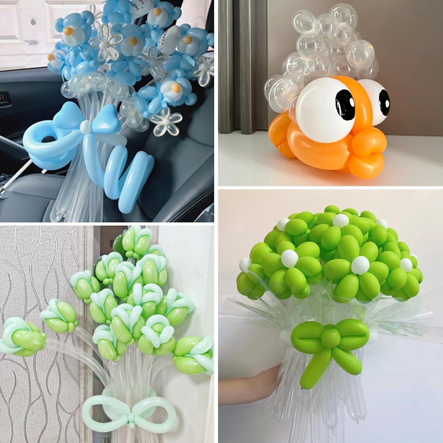 260 Clear Balloons by [Brand Name] - Long Skinny Balloons for Twisting & Balloon Arches | Perfect for Parties & Weddings