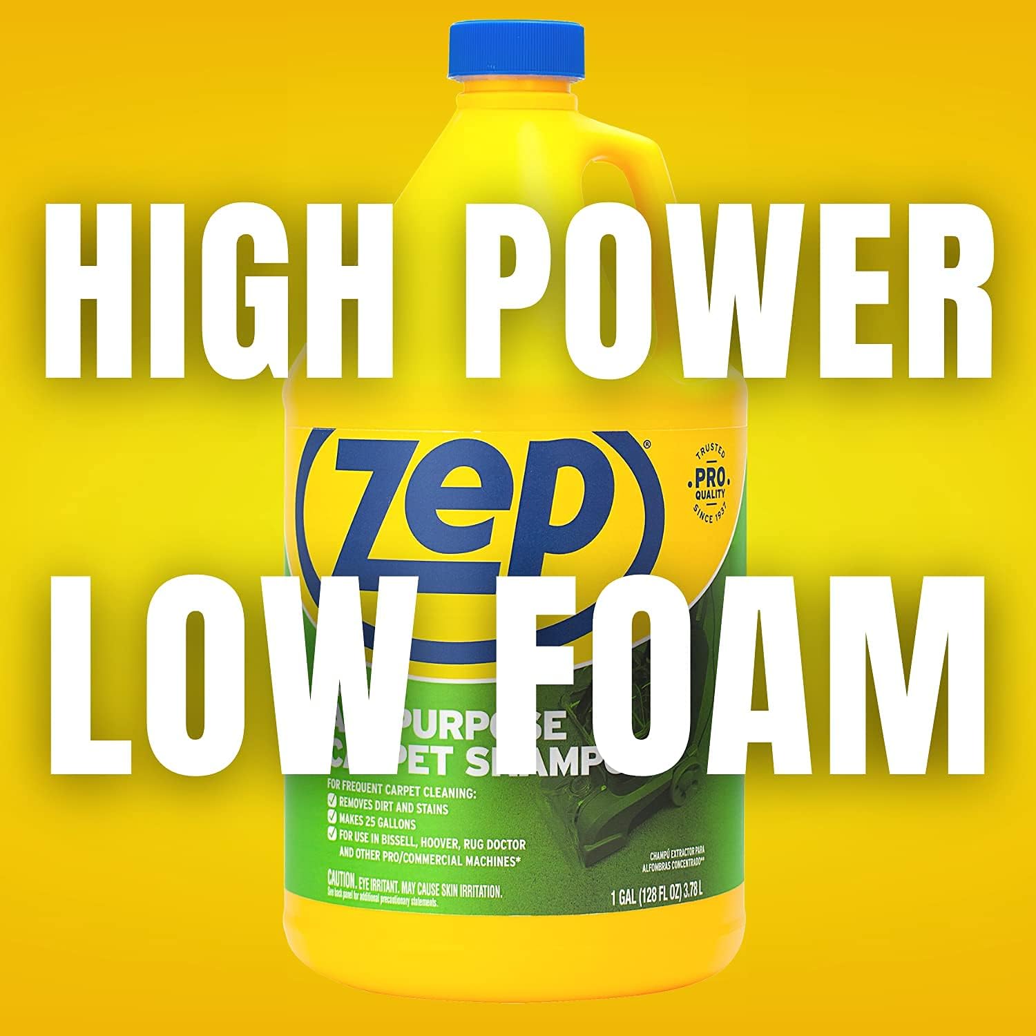 Zep All-Purpose Carpet Shampoo - Professional Formula for Deep Cleaning | 1 Gallon