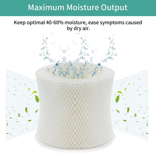 SUNRRA HC-888 Humidifier Filters for Walgreens Humidifier, LHoneywell HC 888 Series, HCM 890 Series, HEV-320 Series, Replace for Walgreens Humidifier Filters, Long Last, 4-Pack