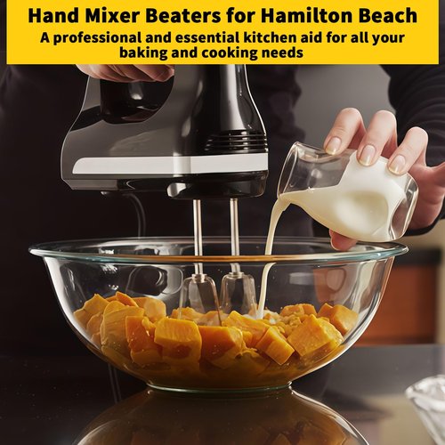 Hand Mixer Beaters for KitchenAid, Turbo Beaters Compatible with W10490648, KHM2B, AP5644233, PS4082859 Parts (2 Pack)