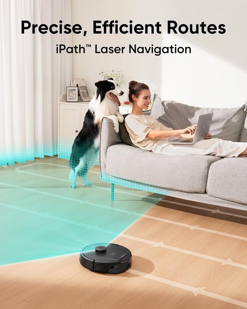 Eufy L60 Robot Vacuum - Self-Emptying Station & Hair Detangling Tech | 60 Days Hands-Free Cleaning, 5,000 Pa Suction