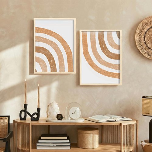 LaVie Home 12x16 Picture Frame - Classic Oak Design with HD Plexiglas for Vertical/Horizontal Display