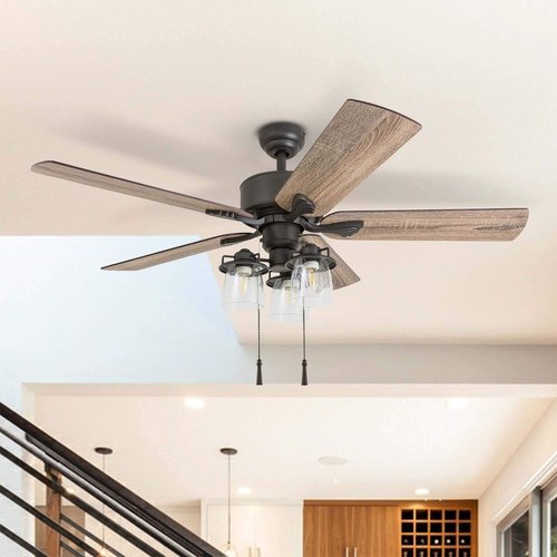 Ciata Ceiling Fan Pull Chain Extender, Trophy Fan Pulls Decorative Chain in Oil Rubbed Bronze Finish with 12 inch Beaded Chain, Ceiling fan pull chain ornaments - 4 Pack