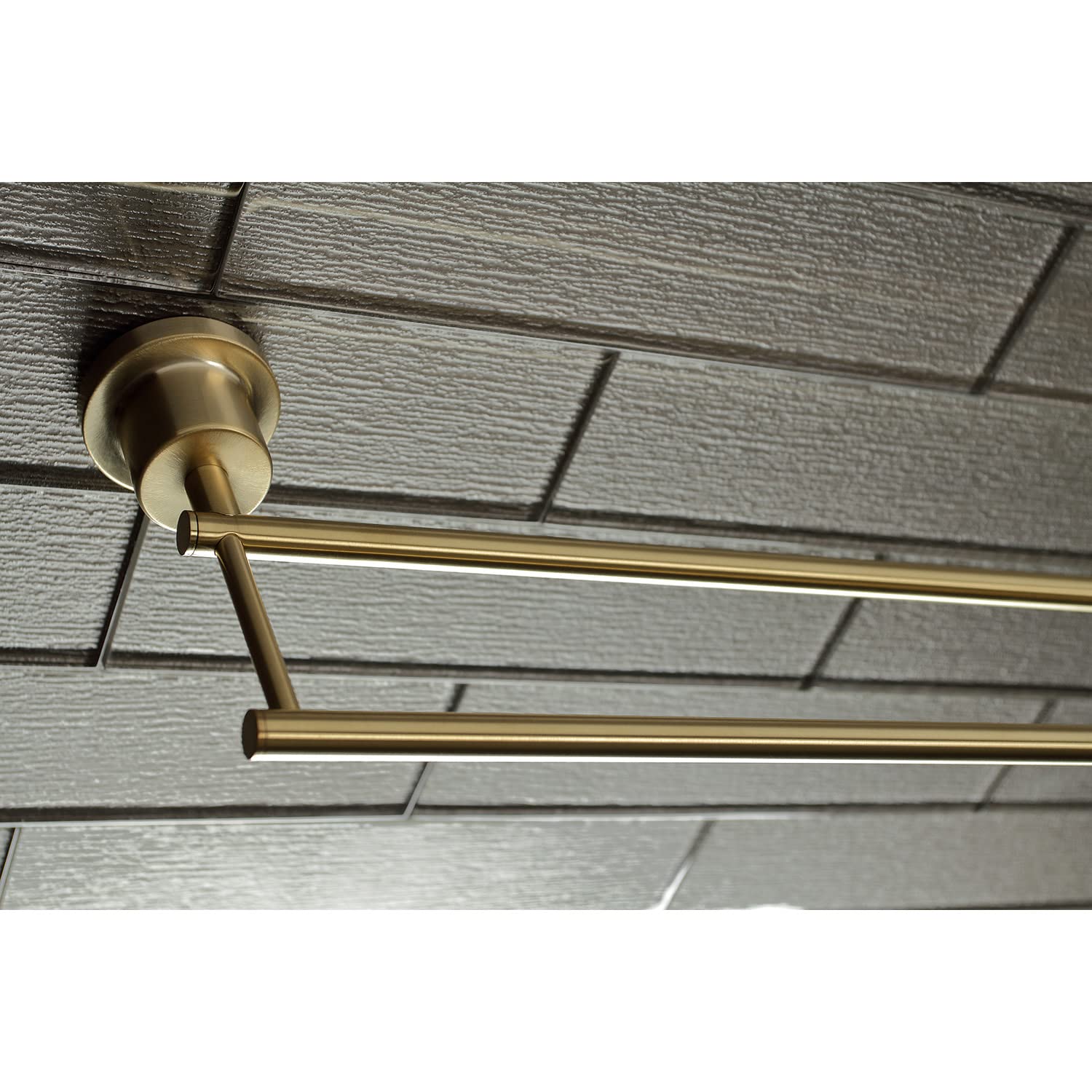 Kingston Brass BAH8213478C Concord 5-Piece 24-Inch Dual Towel Bar Bathroom Accessory Set in Polished Chrome
