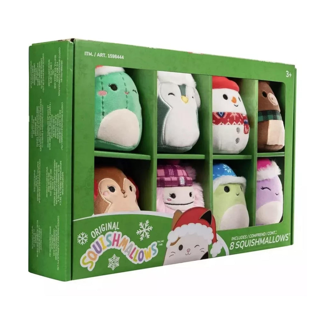 Squishmallows 4-inch Ornament Plush 8-Pack Assorted (Winter)
